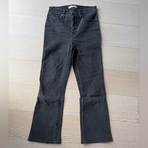 Madewell Black Boot-Cut High-Rise Jeans